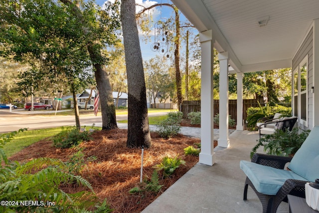 view of patio / terrace featuring a porch