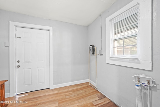 interior space with wood-type flooring