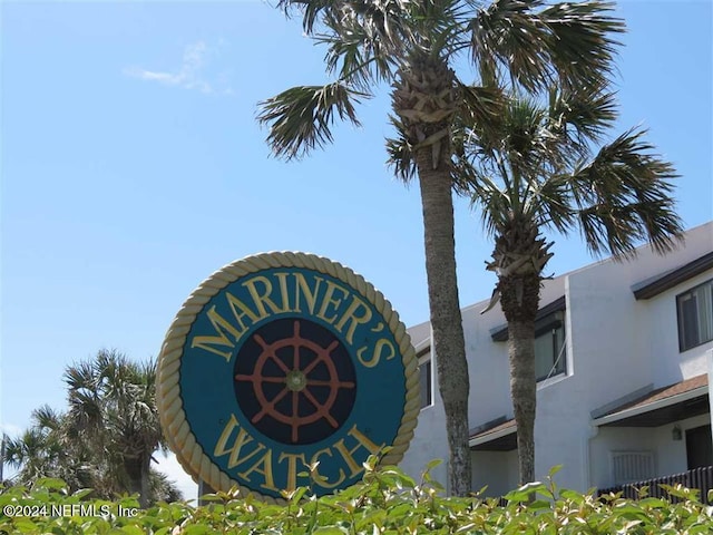 view of community / neighborhood sign