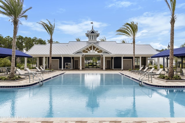 2320 Dallas Creek Ln, Green Cove Springs, FL 32043 - community pool featuring a patio and a gazebo