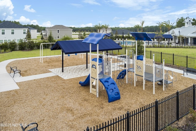 2320 Dallas Creek Ln, Green Cove Springs, FL 32043 - communal playground featuring a residential view
