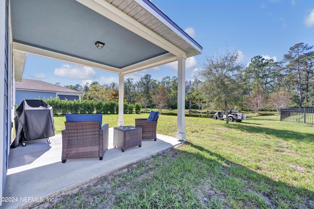 647 La Mancha Dr, Saint Augustine, FL 32086 - view of yard with a patio area and view of scattered trees