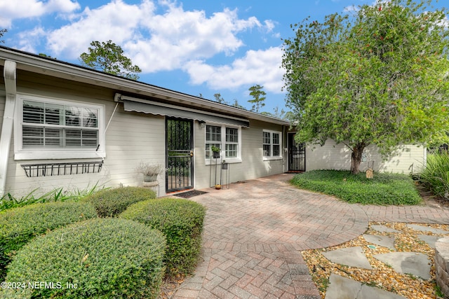 exterior space with a patio area