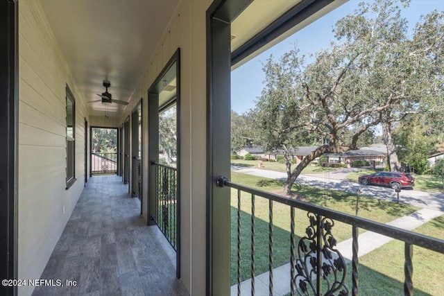 balcony with covered porch