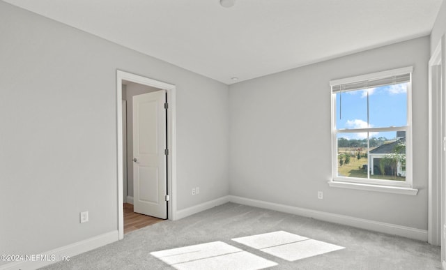 view of carpeted empty room