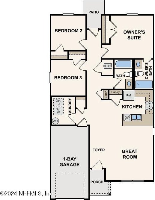 744 Hunter Rd, Hollister, FL 32177 - property floor plan