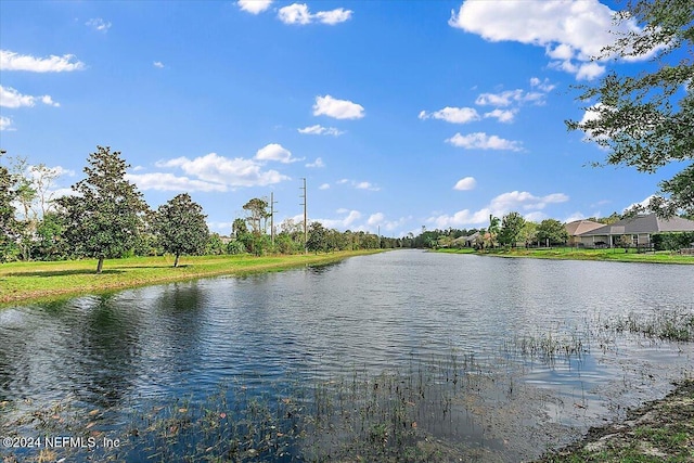 view of water feature