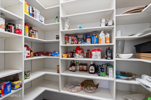 view of pantry