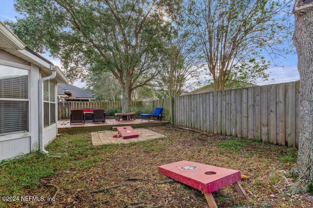 view of yard with a patio