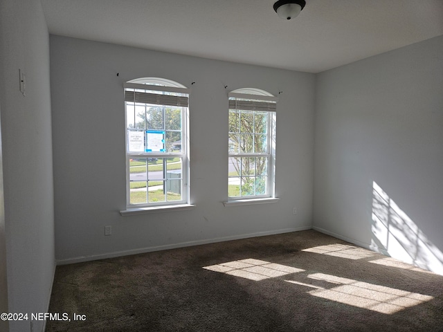 view of carpeted empty room