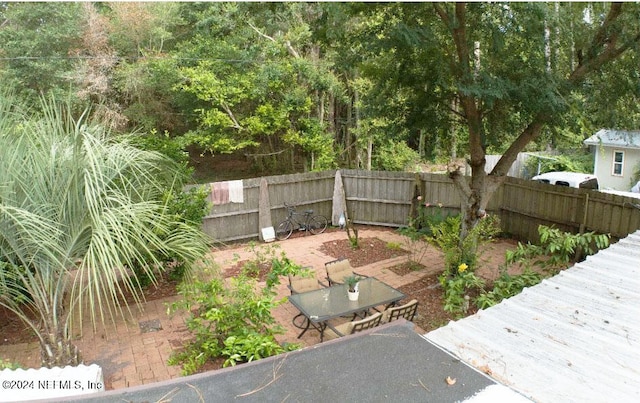 view of yard featuring a patio