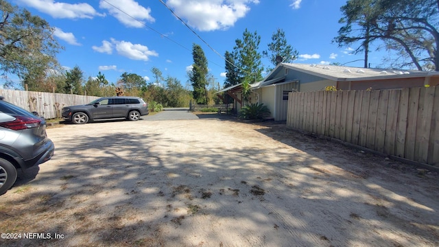 view of car parking