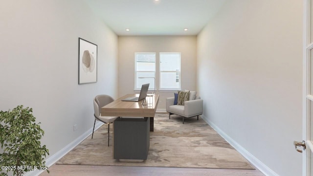 345 Palomar Dr, Saint Johns, FL 32259 - office area with baseboards and recessed lighting