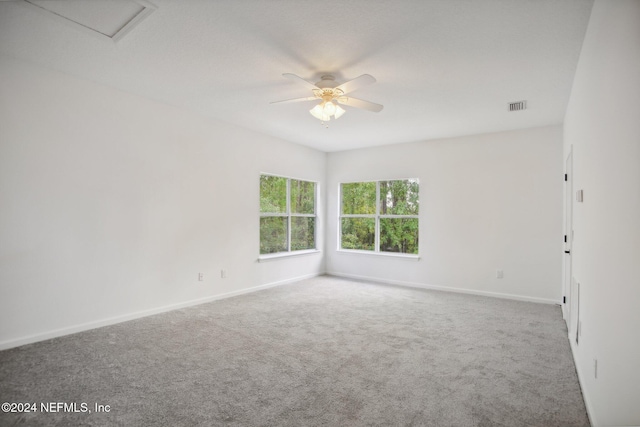 2693 Seneca Dr, Saint Johns, FL 32259 - unfurnished room with a ceiling fan, carpet, and baseboards