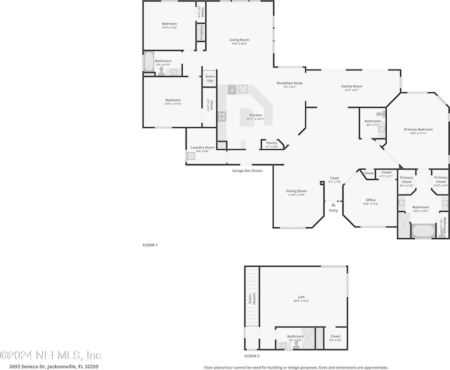 2693 Seneca Dr, Saint Johns, FL 32259 - floor plan / room layout
