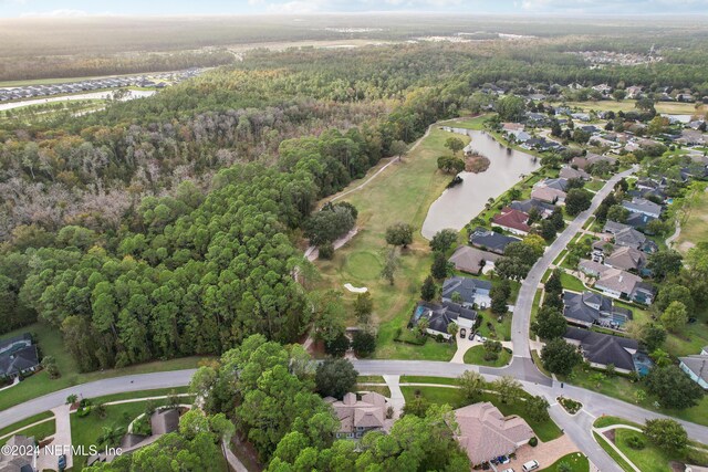 2693 Seneca Dr, Saint Johns, FL 32259 - aerial overview of property's location with a forest, a large body of water, and nearby suburban area