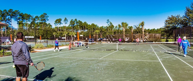 view of tennis court