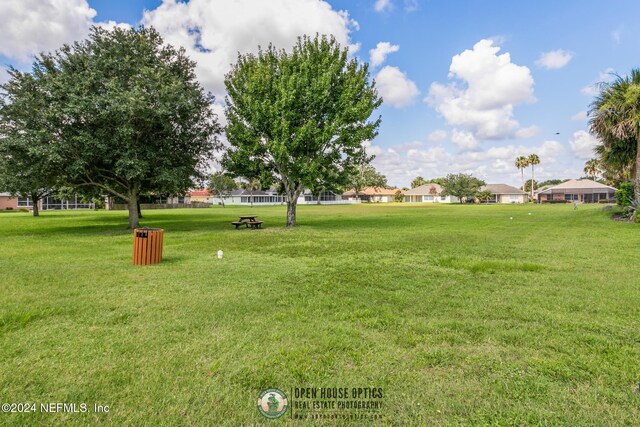 view of home's community featuring a yard