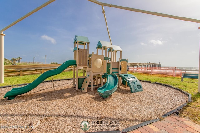 view of jungle gym