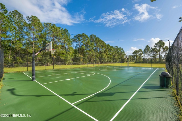 view of sport court