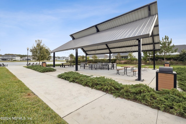 view of home's community with a gazebo