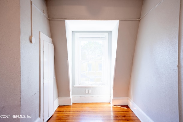 interior space with light wood-type flooring