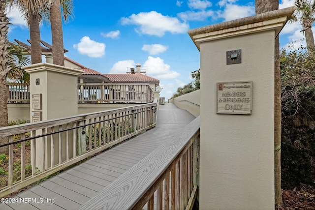 view of balcony