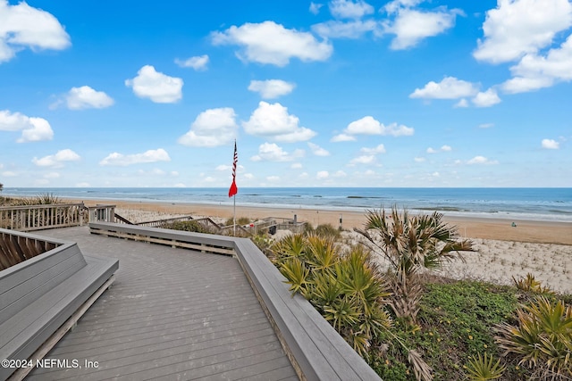 water view with a beach view