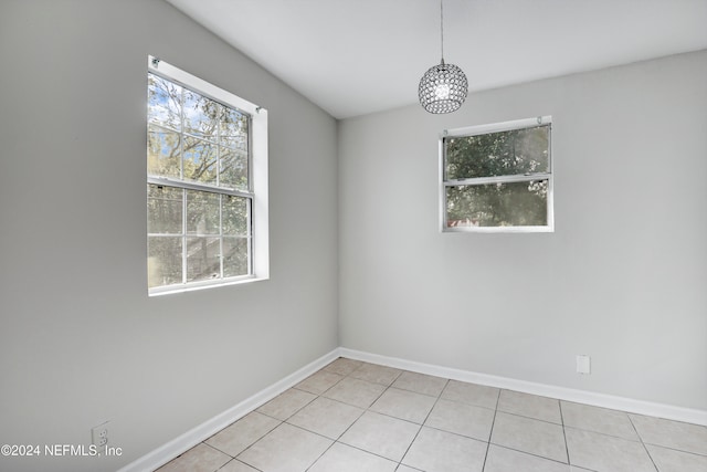 view of tiled empty room