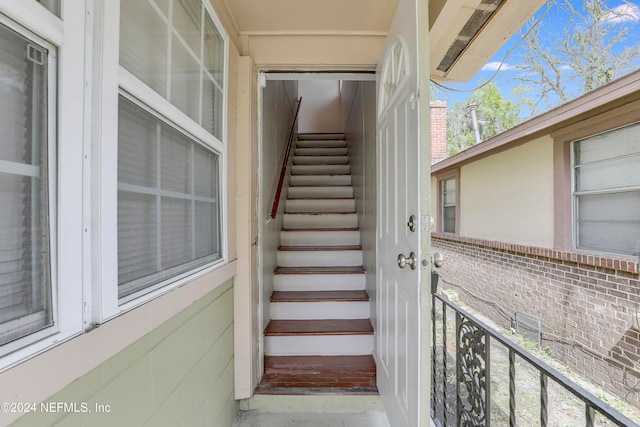 view of staircase