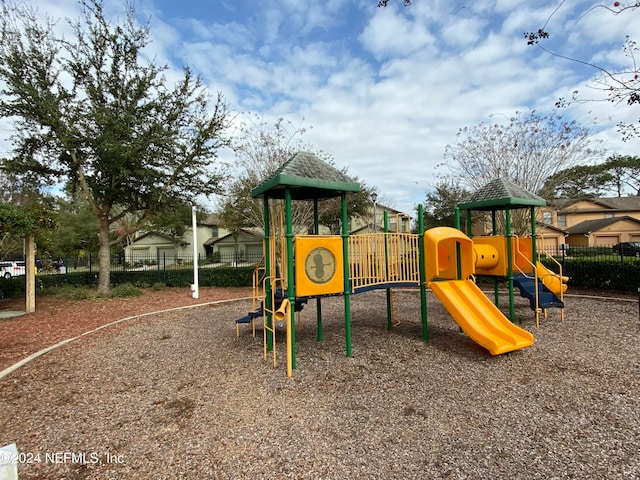 view of play area