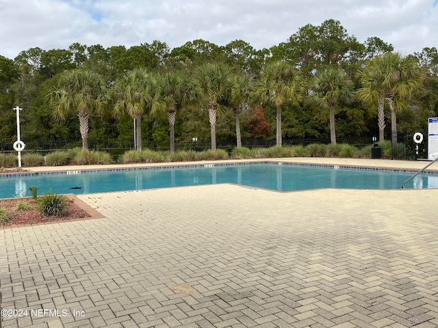 view of pool with a patio