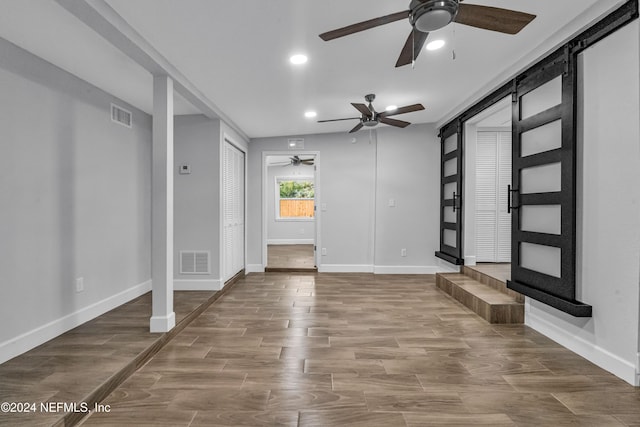 entrance foyer with hardwood / wood-style flooring