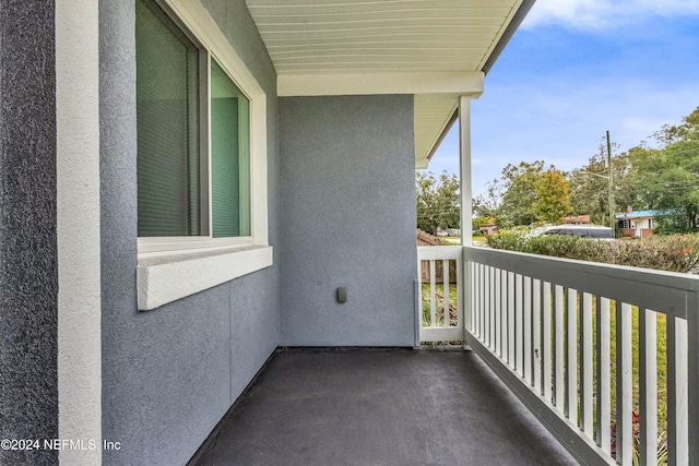 view of balcony