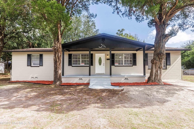 view of ranch-style house