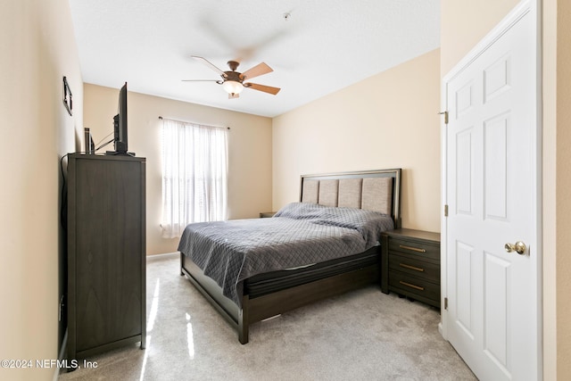 7801 Point Meadows Dr Unit 8406, Jacksonville, FL 32256 - bedroom featuring light colored carpet and a ceiling fan