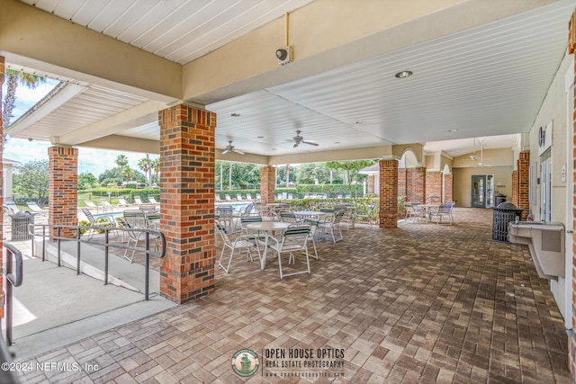7801 Point Meadows Dr Unit 8406, Jacksonville, FL 32256 - view of patio / terrace with a ceiling fan