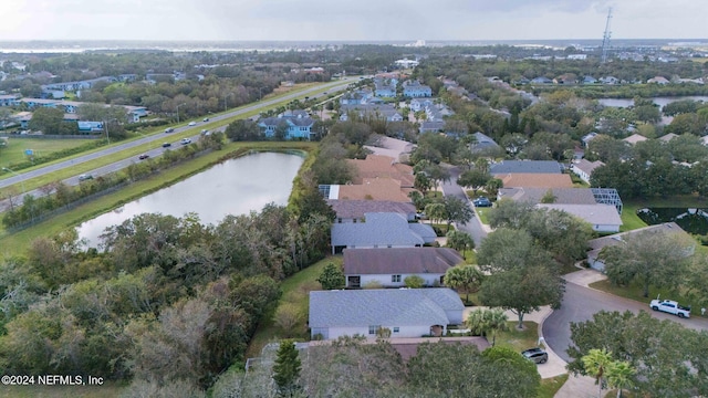 193 Lions Gate Dr, Saint Augustine, FL 32080 - aerial view of property and surrounding area with a large body of water and nearby suburban area