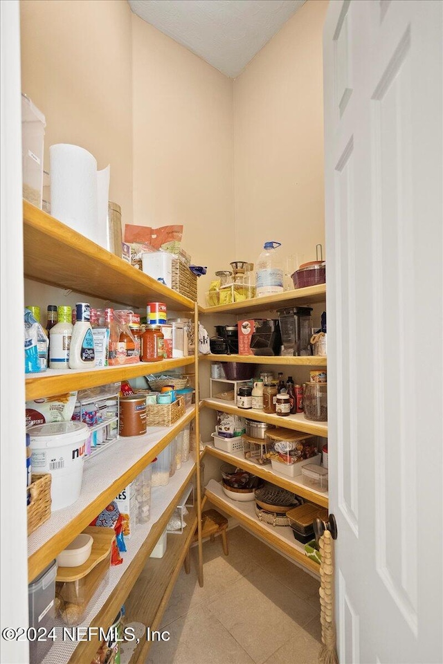 view of pantry