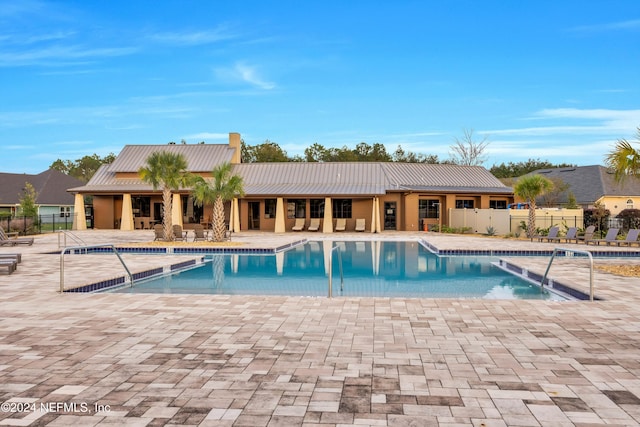 view of pool with a patio