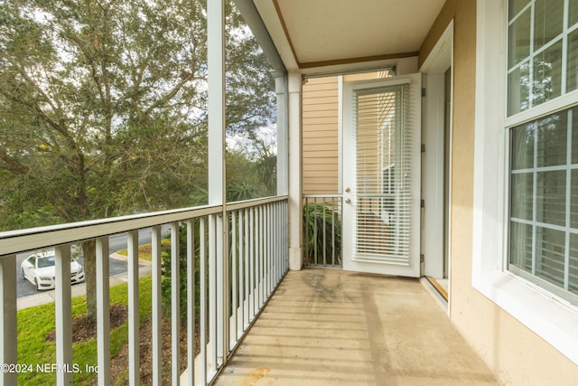 view of balcony