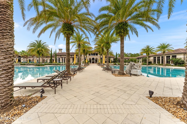 view of pool with a patio