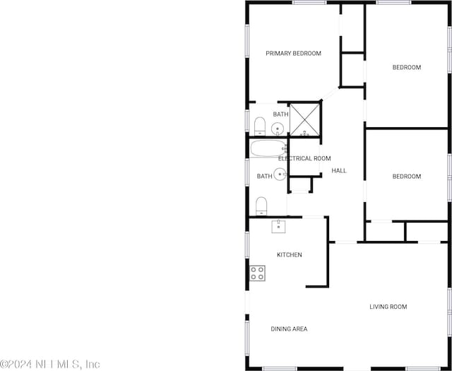 5225 Royce Ave, Jacksonville, FL 32205 - floor plan / room layout