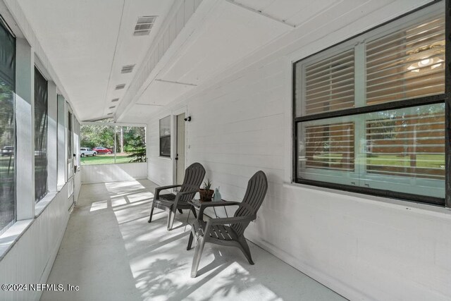 view of patio / terrace with a porch