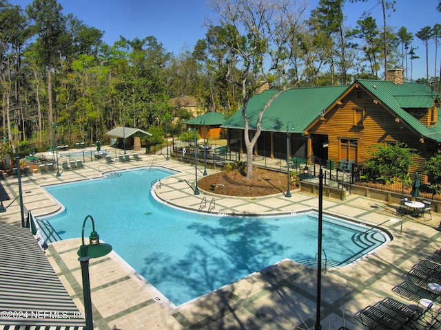 view of pool with a patio area