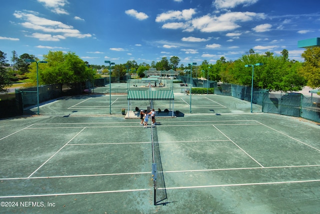 view of sport court