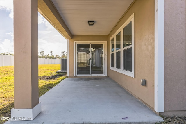 view of patio / terrace with fence