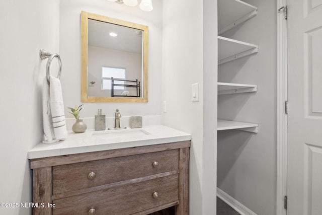 bathroom with vanity