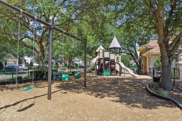 view of play area