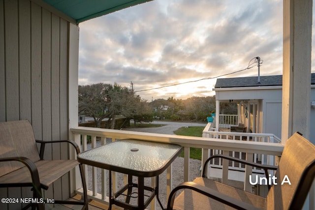 view of balcony